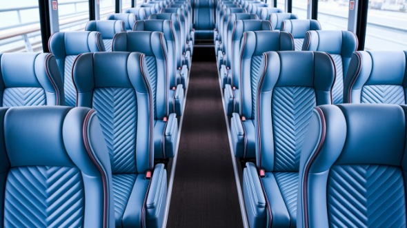 50 passenger charter bus interior naperville