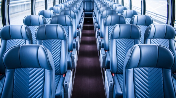 56 passenger charter bus interior naperville