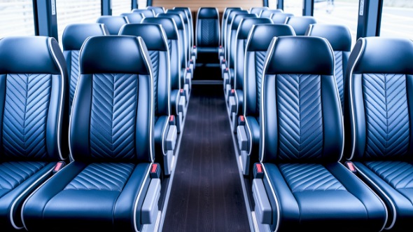 fishers 15 passenger minibus inside
