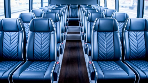 fishers 20 passenger minibus inside