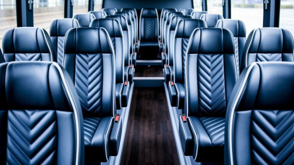 fishers 25 passenger minibus inside