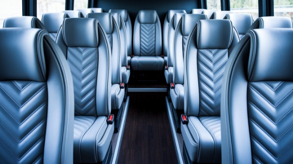 fishers 30 passenger minibus inside