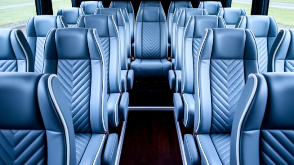 fishers 35 passenger minibus inside