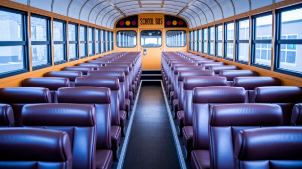 school bus rental interior naperville
