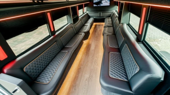sprinter limo rental interior naperville